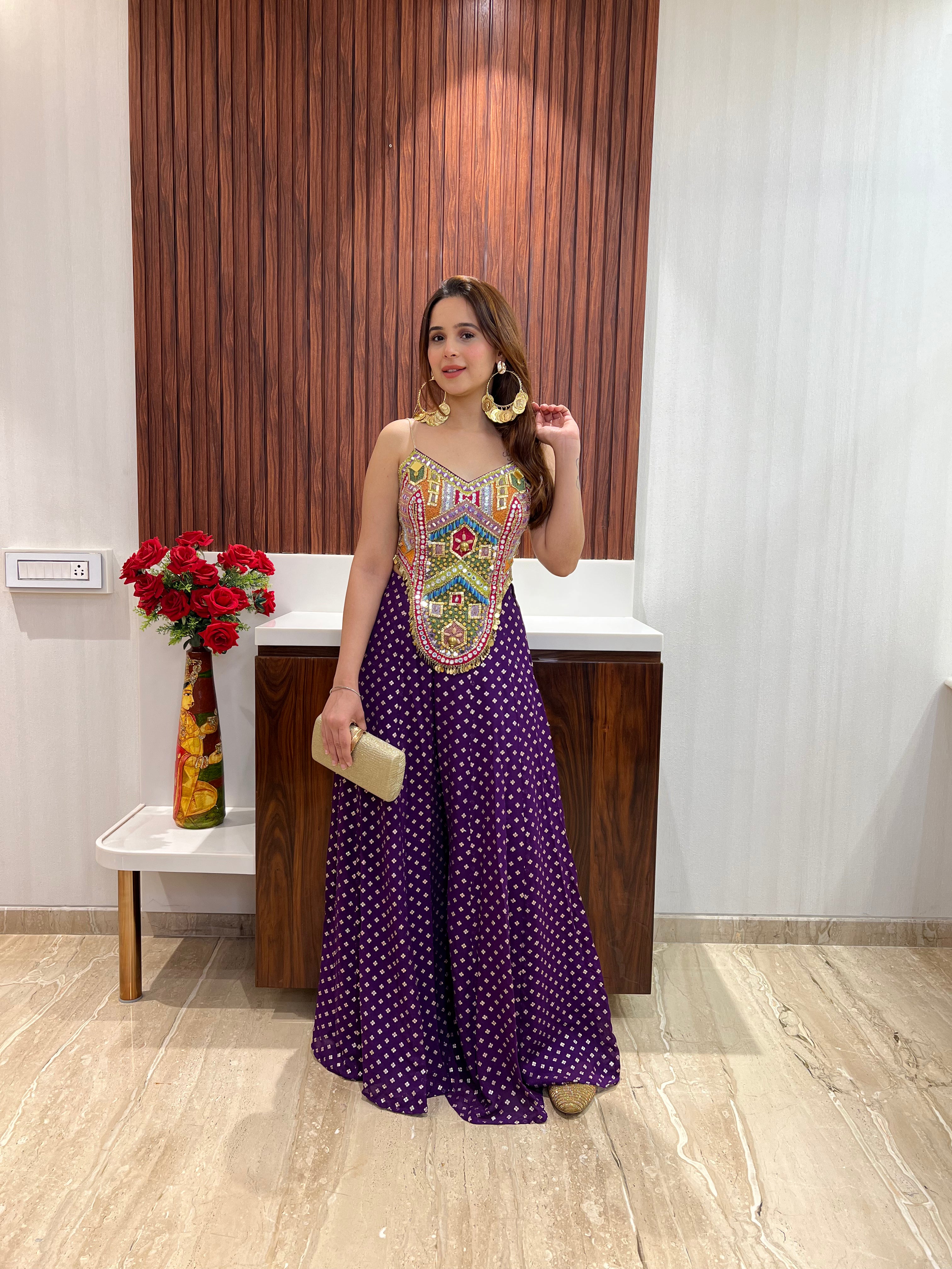 Purple boho hot sale maxi dress