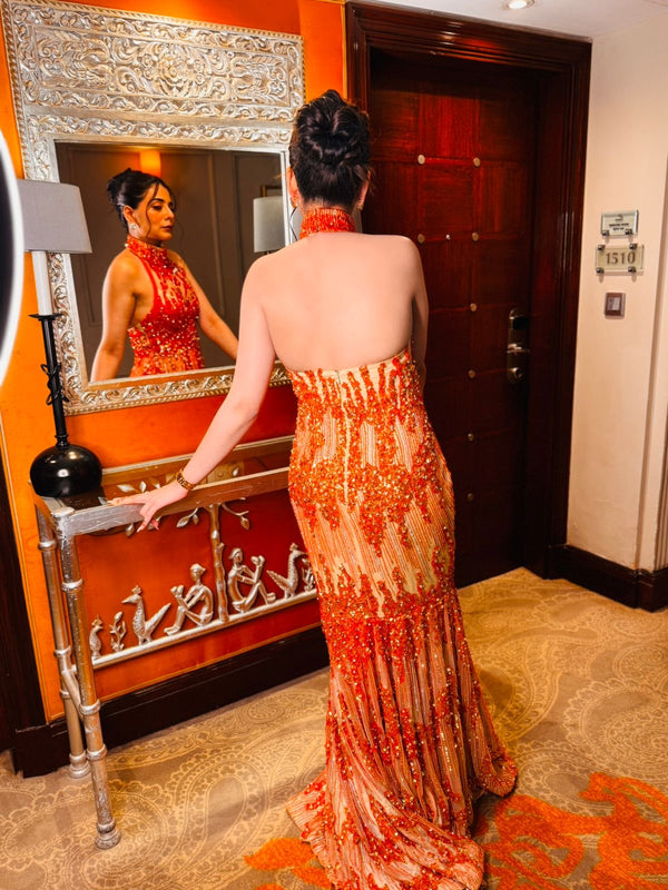 Luxe Orange Gown