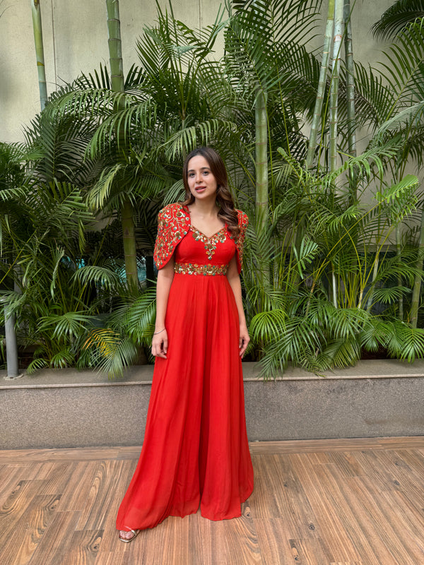 Rayat rust orange jumpsuit