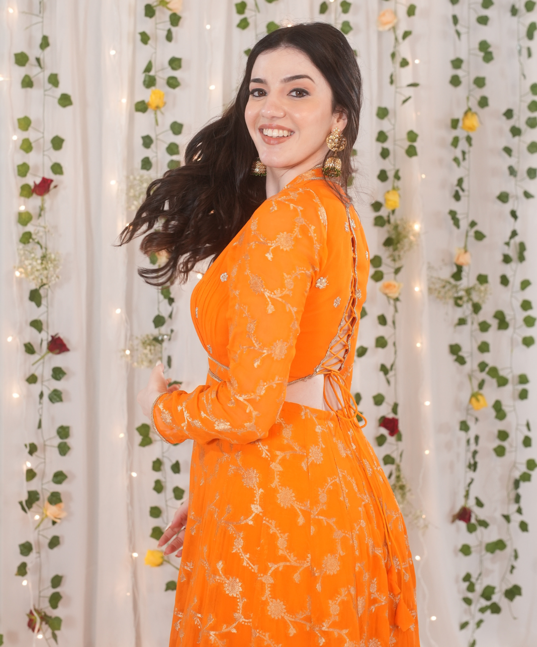 Aastha’s Hot Pick - Orange Anarkali