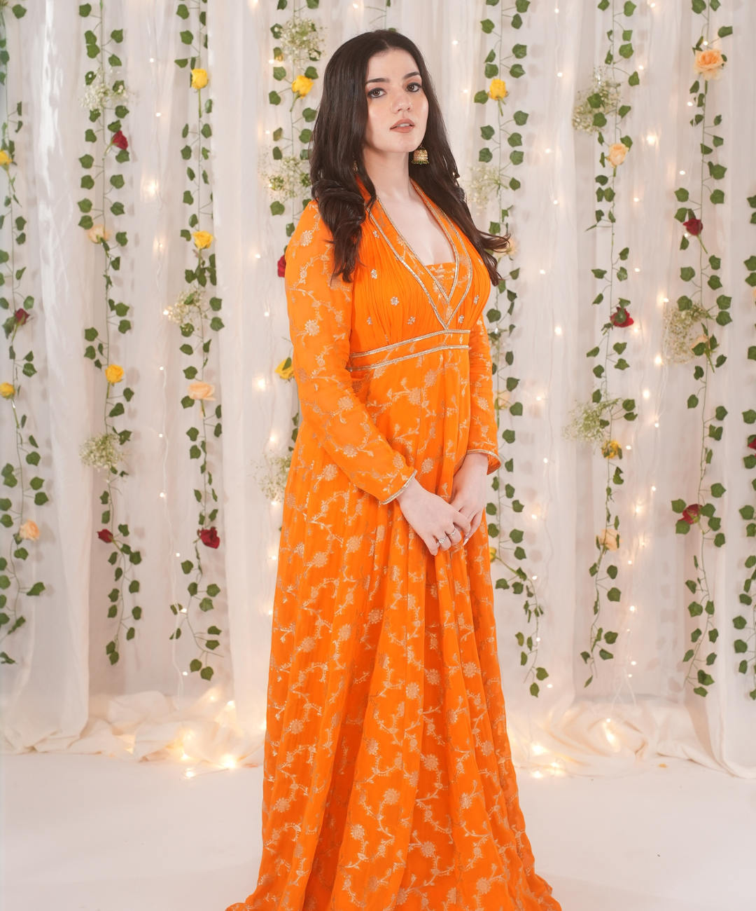 Aastha’s Hot Pick - Orange Anarkali