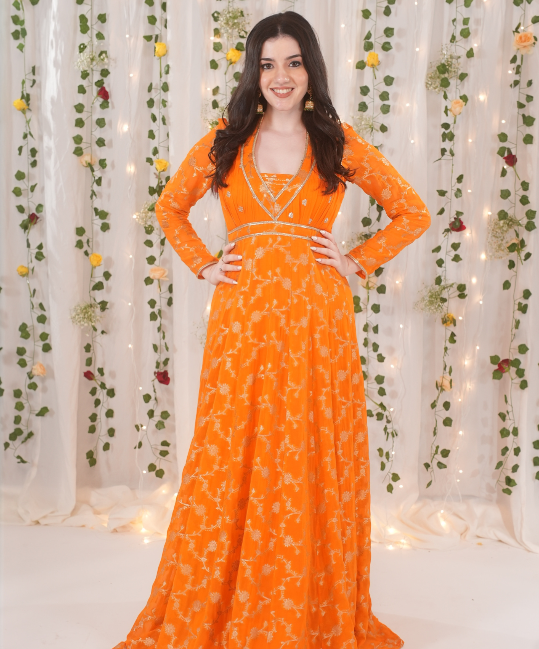 Aastha’s Hot Pick - Orange Anarkali