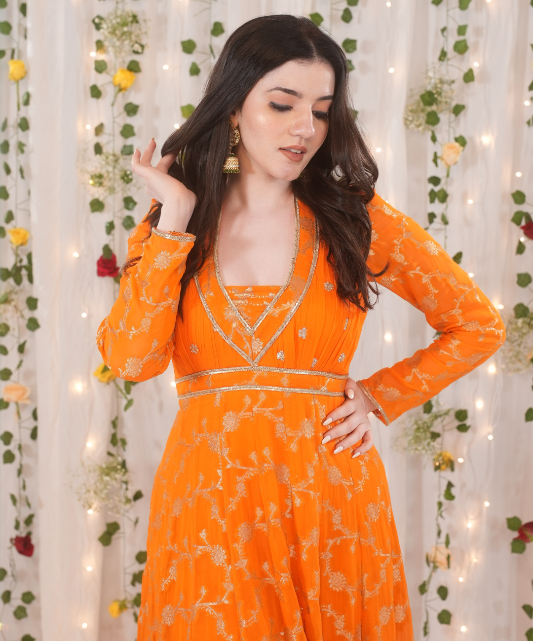 Aastha’s Hot Pick - Orange Anarkali