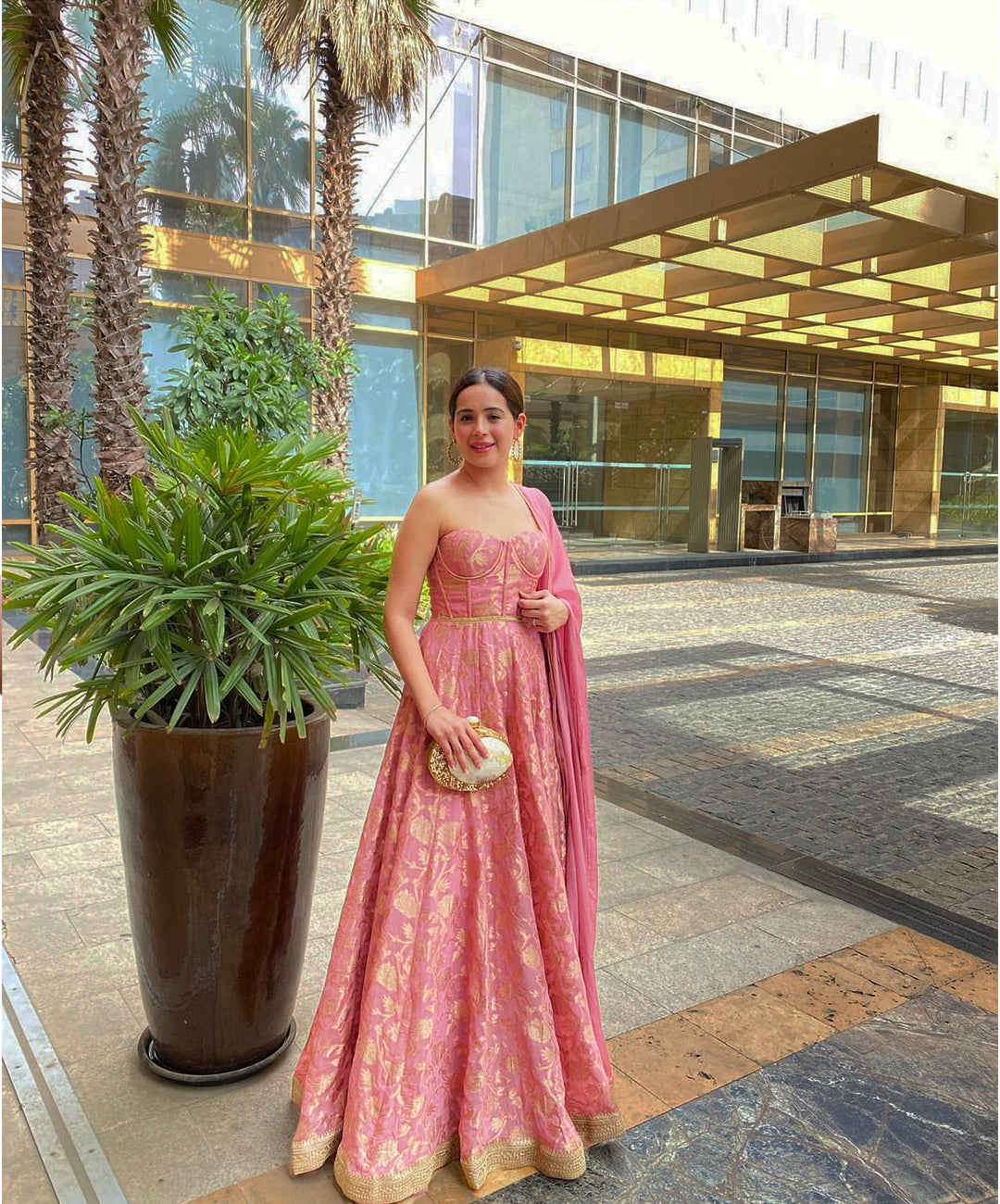 ROSE PINK ANARKALI