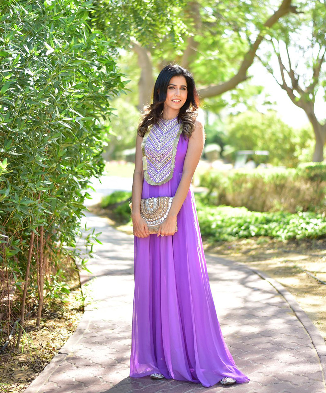 PURPLE OMBRE JUMPSUIT